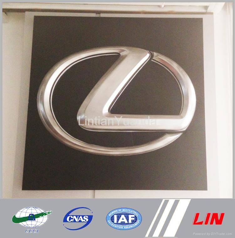 Custom Advertising Chrome Logo Signs Car Parts Logo Design 4