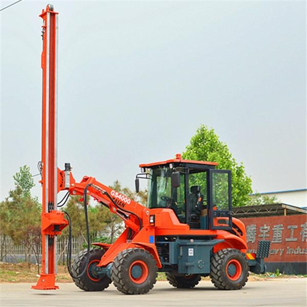 New Designed 4WD wheel piling Pole Drilling Machine for sale PD4000