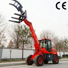 Cheap agricultural machine small wheel tracor loader TL2500 telehandler for sale