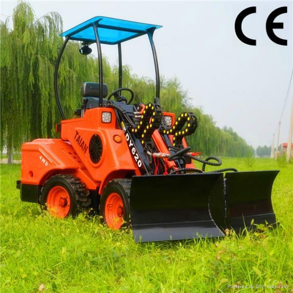 Compact construction farm mini loader wheel loader DY620 for sale 4