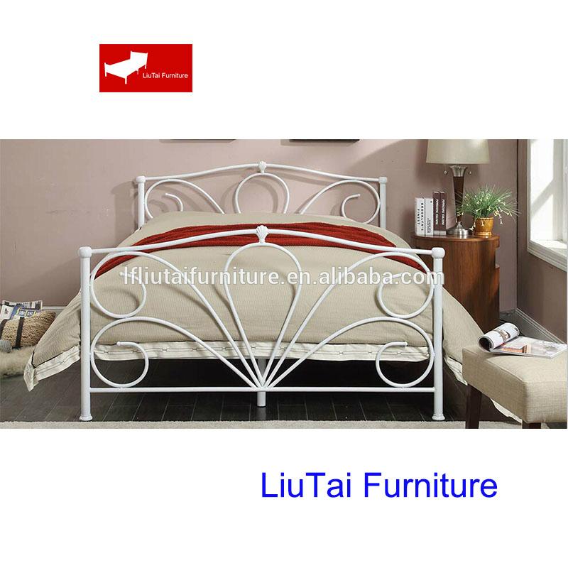 Metal double bed for sale MB01 Liutai (China Manufacturer) Bedroom Furniture Furniture