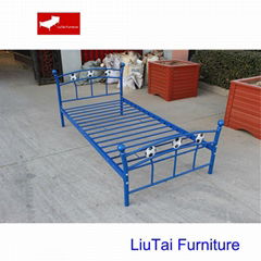 Metal single kids bed