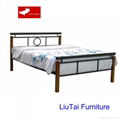 simple design metal bed iron bed for