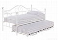 white day bed with trundle bed 1