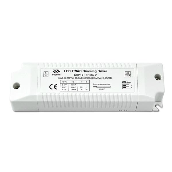 350/500/700mA 1 channel 15W triac dimming constant current led driver