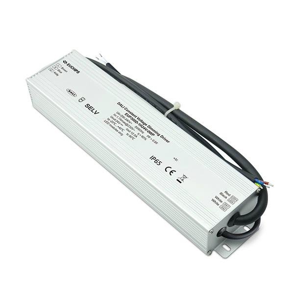 300W 24VDC 1 channel waterproof DALI dimming constant voltage led driver 2