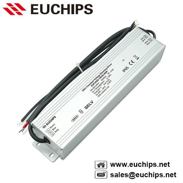 300W 24VDC 1 channel waterproof DALI dimming constant voltage led driver