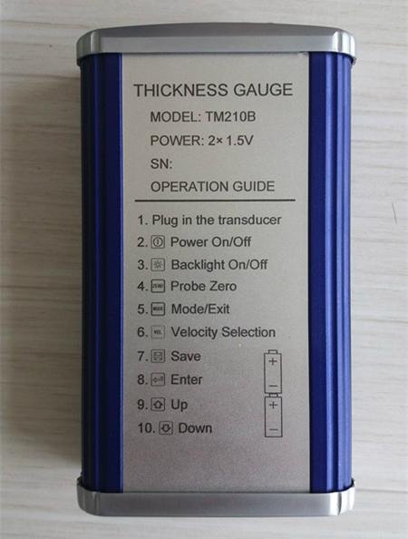 Portable Ultrasonic thickness gauge TM210B 5