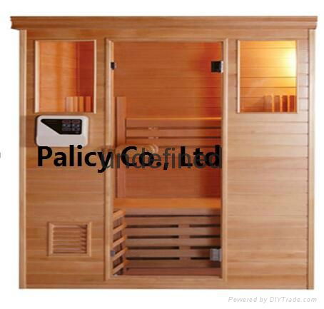 Traditional finland pine luxury Indoor mini portable dry sauna room 3