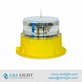 Low intensity Solar-Powered Aviation Obstruction Light