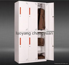 6 doors  steel  clothes  cabinet  or  wardrobe made in  china