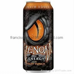  Venom Death Adder Fruit Punch Energy Drink