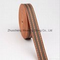 PP webbing with embroidery bullion elastic tape