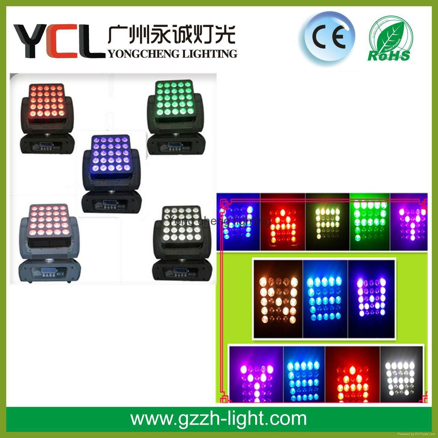   Wholesales 25x12w Matrix led moving head light ,25pcs matrix moving head light 4