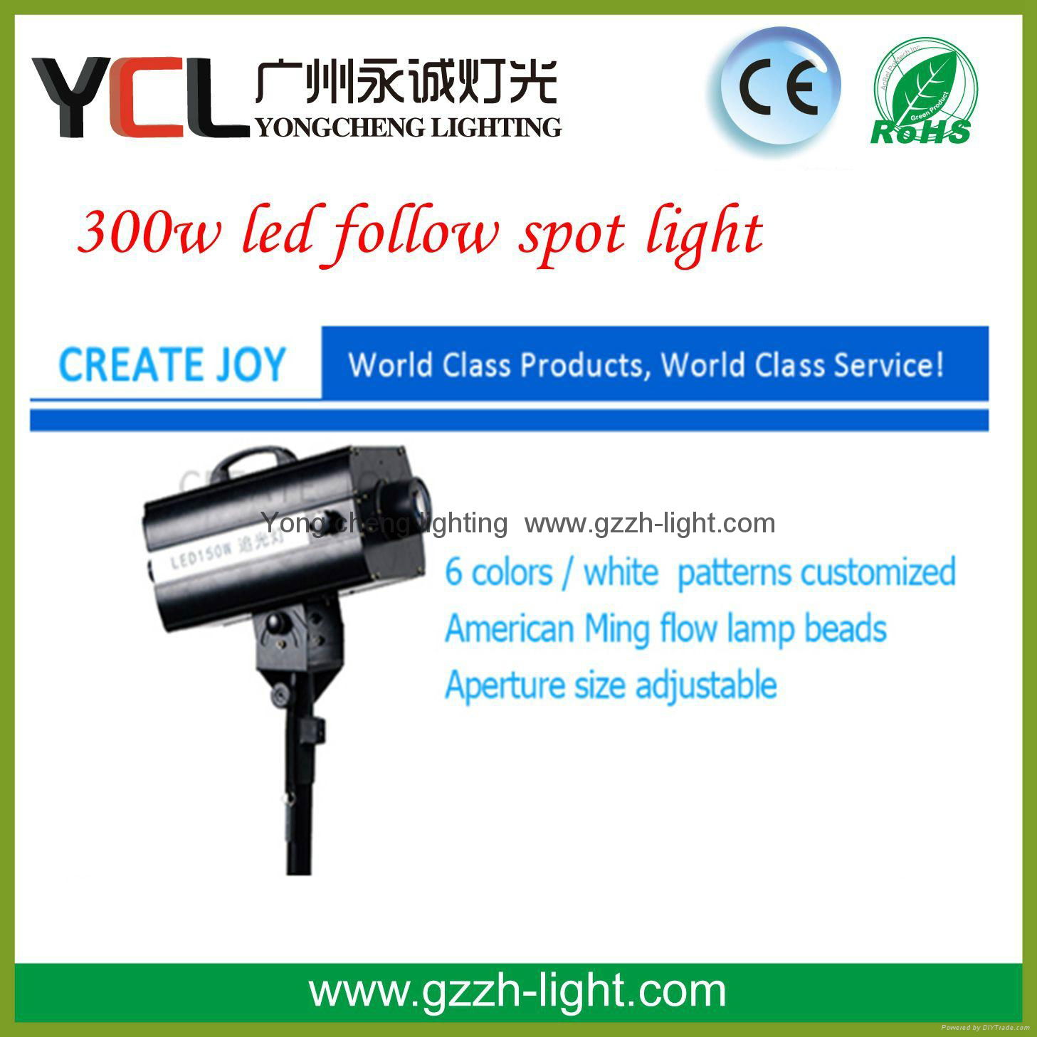 hot sale 300w led follow spot light