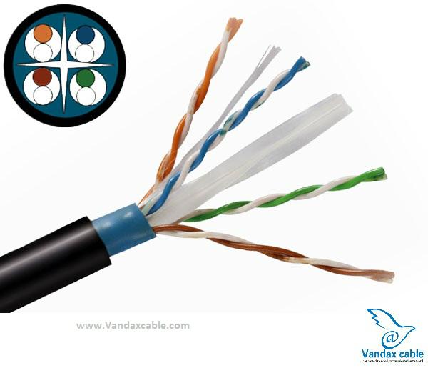 23awg copper conductor cat 6 cable VANUTP6003 Vandax (China
