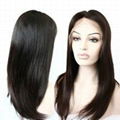 Good quality virgin human Brazilian hair full lace wigs for wedding