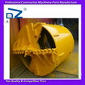 ISO CE soil and rock piling bucket for rotary machine 5