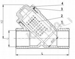 STAINLESS STEEL THREADED END Y TYPE STRAINER