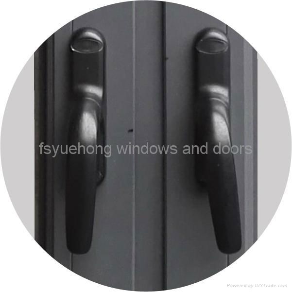 40#non-thermal break aluminum casement window 5