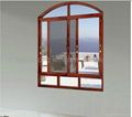 non-thermal break aluminum sliding window with trip rails