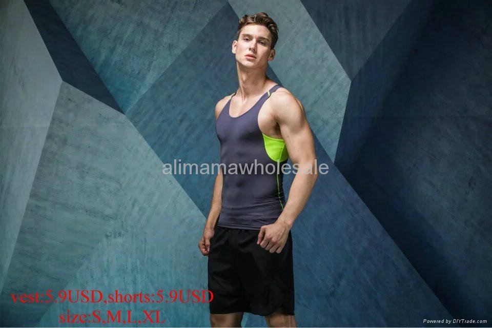man vest sport shirt jersey Fitness Clothing 2