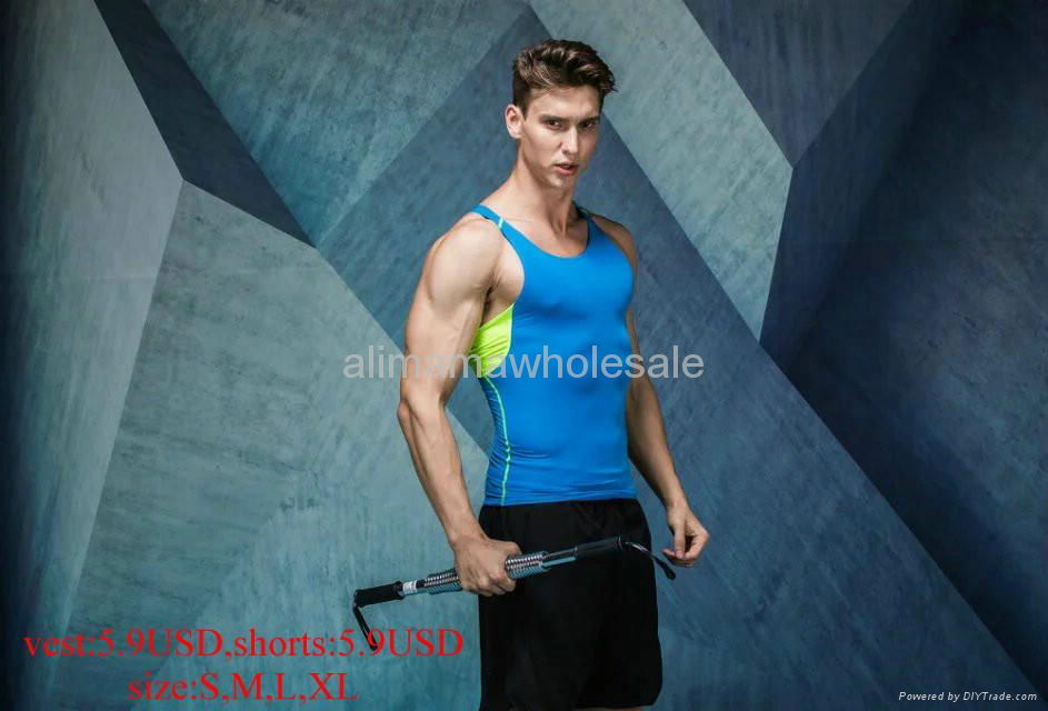 man vest sport shirt jersey Fitness Clothing 3