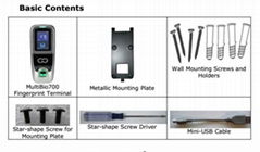 Ciecoo ZK Multibio700 Iface7 biometric fingerprint  facial door access control 