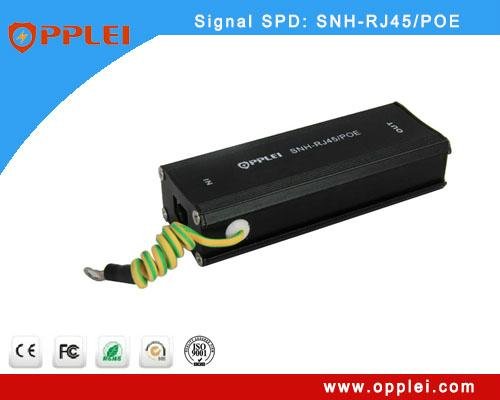 Single Channel 1000Mbps Ethernet RJ45 POE Surge Protector