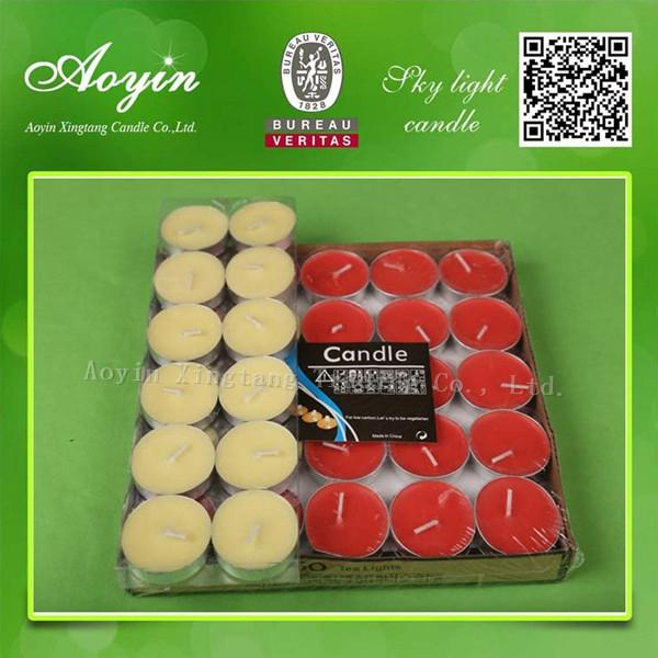 Discount wax tealight candle trading candle AYtea candle ALLIN