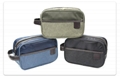 blue,black,green and oliva canvas toiletry Kit