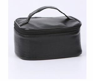 Black cosmetic bag