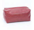 Red Crack PVC Cosmetic Bag