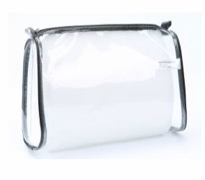 Clear toiletry kit