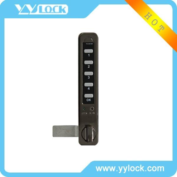 Electronic keypad lock for locker and cabinet