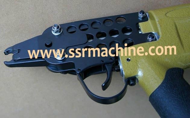 Air Operated Nail Gun Fencing Clipper Hog ring Car Seat Pad Stapler 3