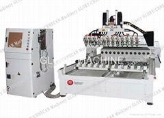 3D Multi Heads CNC Engraving Machinery