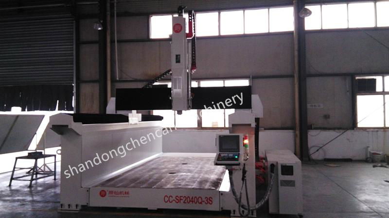 3Axis Wood and Foam Molding CNC Machinery with Steel Plate Table