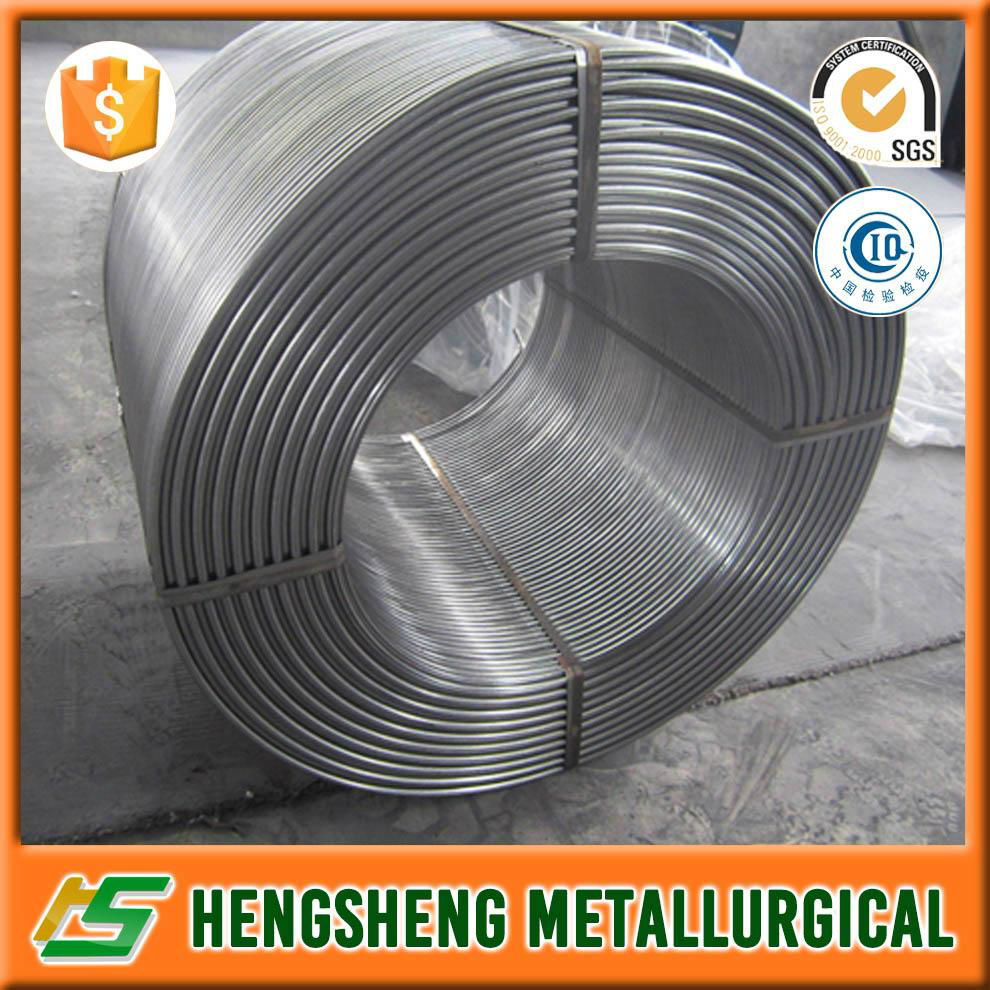  Anyang Hengsheng supply CaFe Calcium Ferro Cored Wire 3