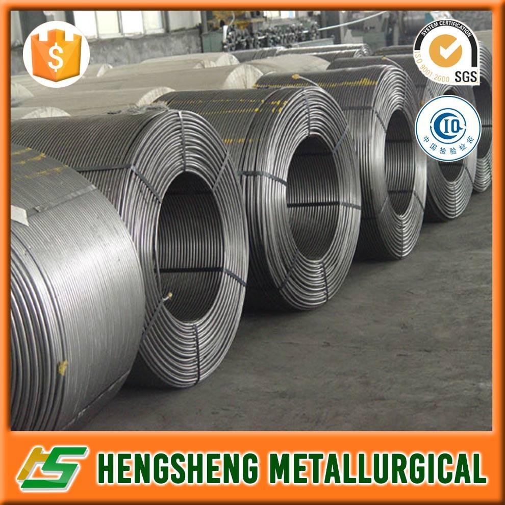  Anyang Hengsheng supply CaFe Calcium Ferro Cored Wire 4
