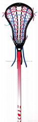 Women's Custom StrungDyed Lacrosse Stick-     Arise Black Head-Brine DV8 Shaft 
