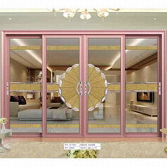 double wrought aluminium sliding patio doors