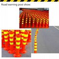 plastic warning road post barrier 1