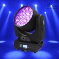 19pcs12w RGBW 4in1  moving head wash and zoom light 2