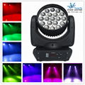 19pcs12w RGBW 4in1  moving head wash and