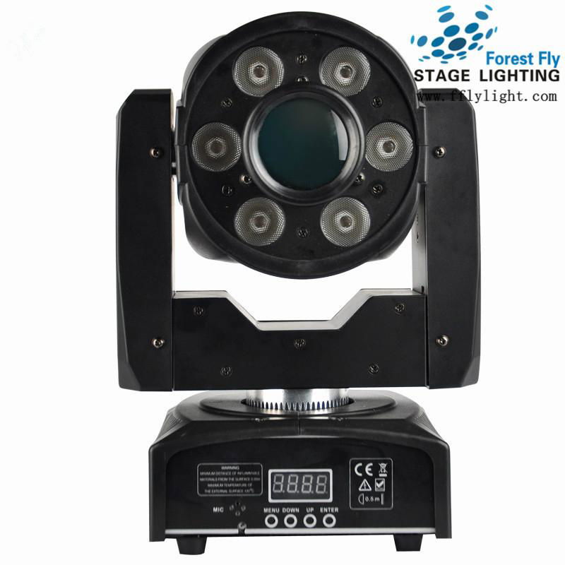 LEDMoving head 30W gobo light +6pcs10W wash light LXL018 Forest