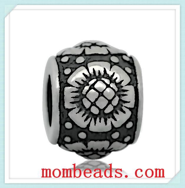 Wholesale  Big hole 316L Stainless steel European Beads Charms 