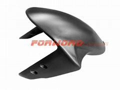 Quality carbon fiber motorcycle part carbon fibre front fender for Ducati