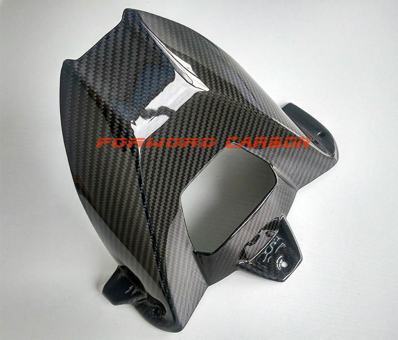 Twill glossy carbon fiber rear h   er mudguard for BMW S1000RR motorcycle parts