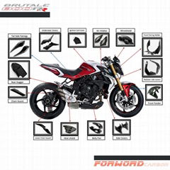 Quality carbon fiber motorcycle parts for MV Agusta Brutale 800rr Dragster